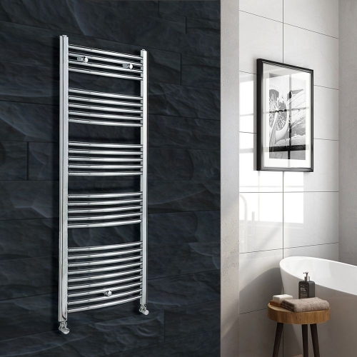 Warmbase LoCo Premier Curved 500 x 1200mm Chrome Ladder Rail