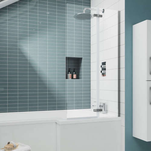 Square Hinged Bath Screen - V-ERSS1