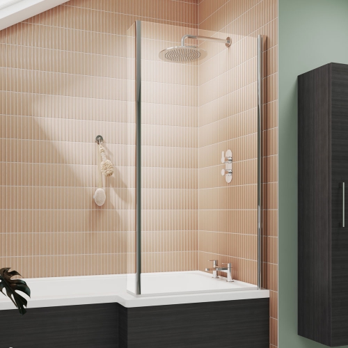 L-Shaped Fixed Bath Screen - V-NSBS2
