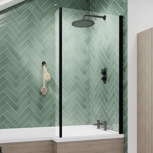 Square Bath Screen With Fixed Return - V-NSBS2BP