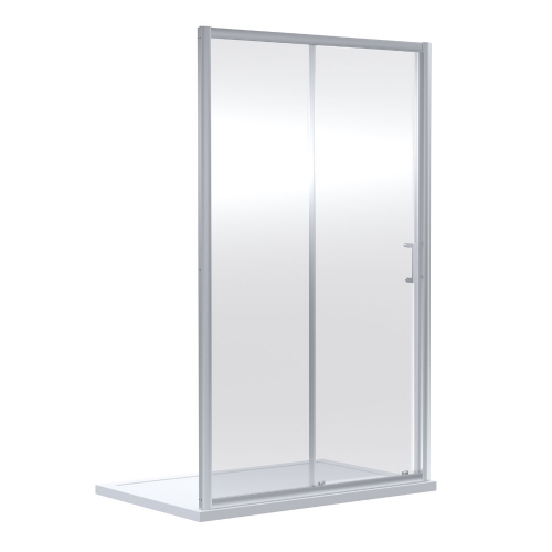 1900 x 1100mm Sliding Shower Door - Chrome - V-SLID11-6