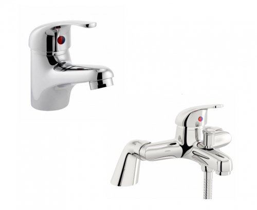 Value Single Lever Mono Basin and Bath Shower Mixer Set