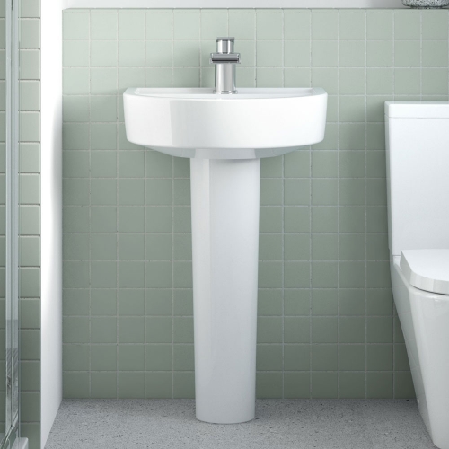 420mm Basin & Pedestal - VBAS016