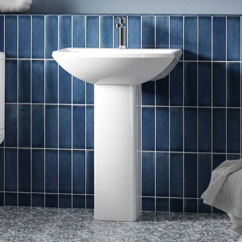 600mm Basin & Pedestal - VBAS018