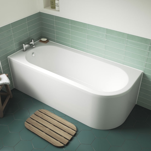 Left Hand Back to Wall Corner Bath & Panel - VBATH005