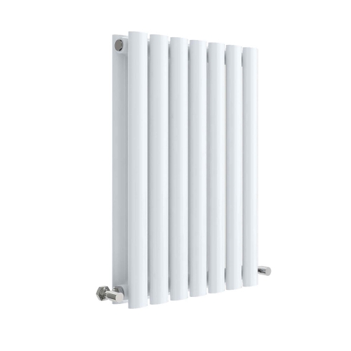 Horizontal Double Panel Radiator 600 x 412 - High Gloss White - VHEA015