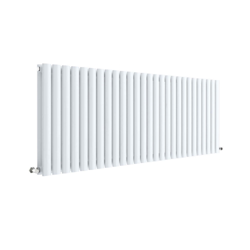 Horizontal Double Panel Radiator 600 x 1572 - High Gloss White - VHEA019