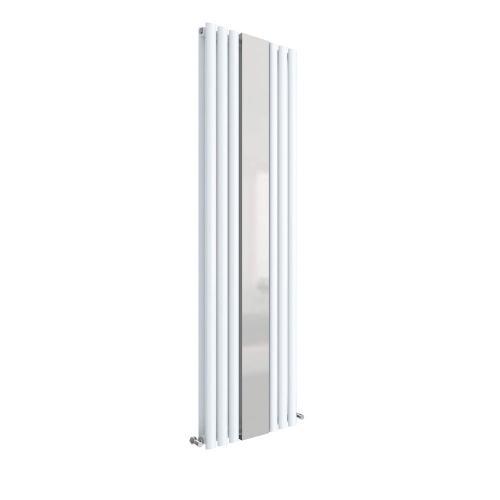 Double Panel Radiator With Mirror 1800 x 499 - High Gloss White - VHEA014