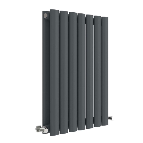 Horizontal Double Panel Radiator 600 x 412 - Anthracite - VHEA021