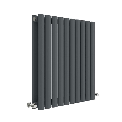 Horizontal Double Panel Radiator 600 x 586 - Anthracite - VHEA022