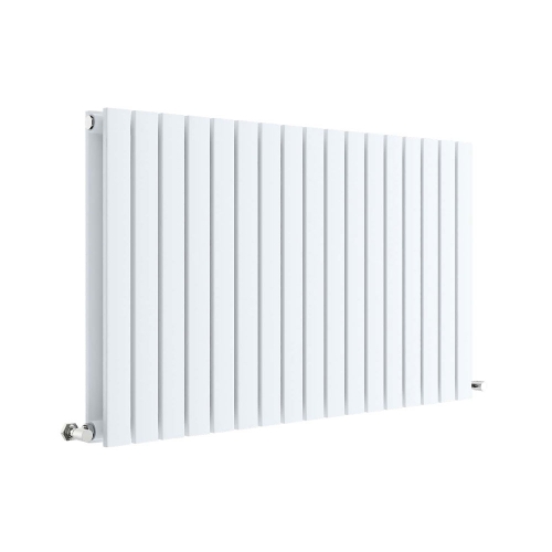 Horizontal Double Panel Radiator 600 x 992 - Satin White - VHEA039