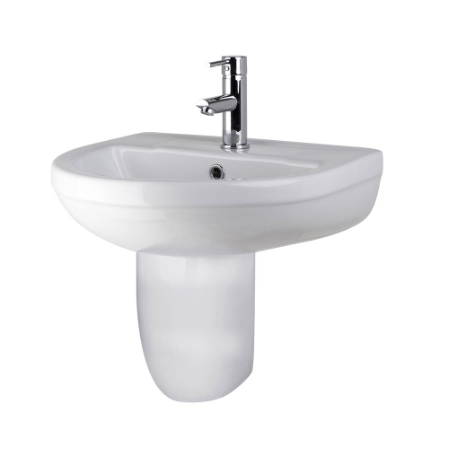500mm Basin & Semi Pedestal-VSEMI2
