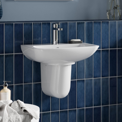 450mm Basin & Semi Pedestal-VSEMI5