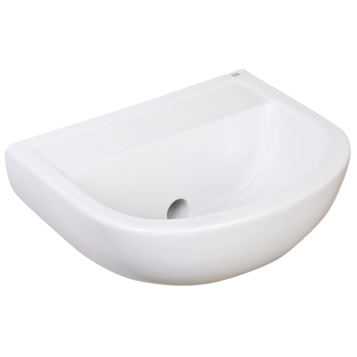 RAK Compact 38cm Special Needs Horizontal Outlet Basin, no tap hole
