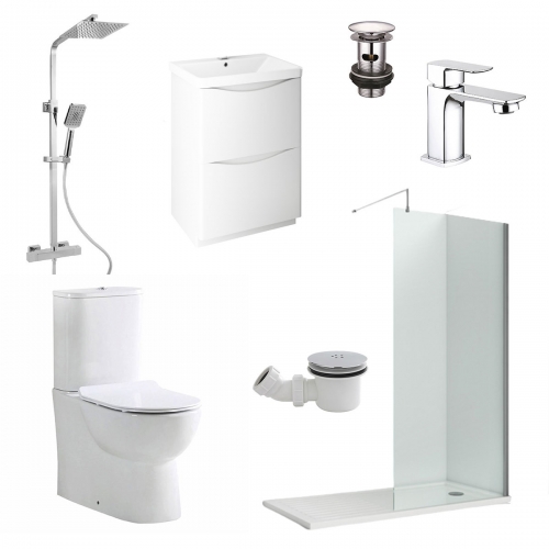 Shower Complete Suite Pack - Chrome - VODASUITE17