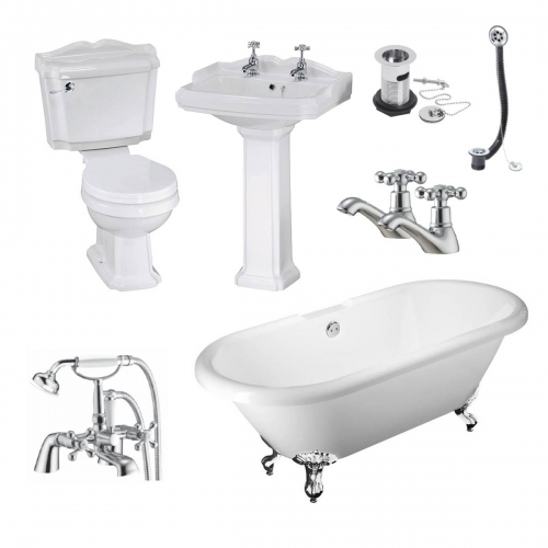 Legend Roll Top Freestanding Bath Suite - VODASUITE24