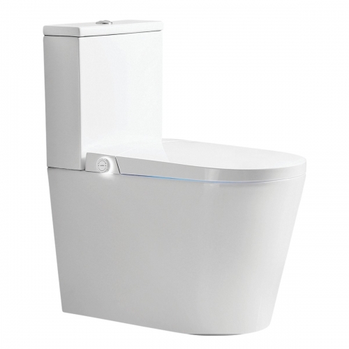 Close Coupled Smart Toilet With Heated Seat & Ambient Lighting