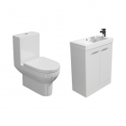 Designer Furniture Gloss White Cloakroom Suite 560mm