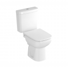 VitrA S20 Close Coupled toilet WC with Open Back, Push Button Cistern and Seat