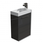 Evora 450mm Wall Mounted Vanity Unit - Grey