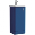 Blue Floorstanding Vanity Unit & Basin (1 Door)