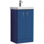 Blue 500mm 2 Door Vanity Unit & Basin