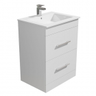 600mm White Vanity Basin Unit - Alpine