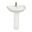 VitrA S50 Round Basin Options With Full Pedestal