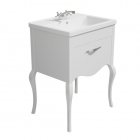 Synergy Paris 600mm Vanity Unit White with Ceramic Basin