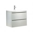 600mm Wall Unit with Basin - Linea By Synergy