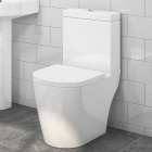 Open Back Close Coupled Toilet With Cistern &  Seat