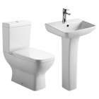 Synergy Bela Cloakroom Basin and Toilet Set