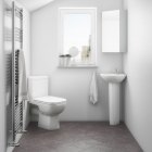 Corner Toilet & Basin Suite