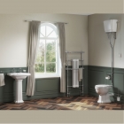 Traditional Bathroom Suite With High Level Toilet