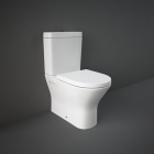 RAK Resort Mini Close Coupled Fully Back to Wall WC Pan, Cistern and Soft Close Seat