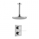 Round Thermostatic Ceiling Mounted Shower Set