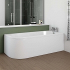 J Shape Bath & Panel - Made In Britain - J By Voda Design