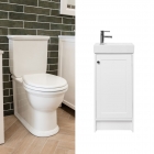 Whitley Traditional Cloakroom Suite - Includes Toilet & Vanity Unit