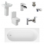 Complete Standard Bathroom Suite - Cascade