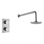 Round Thermostatic Shower Valve with 200mm Head