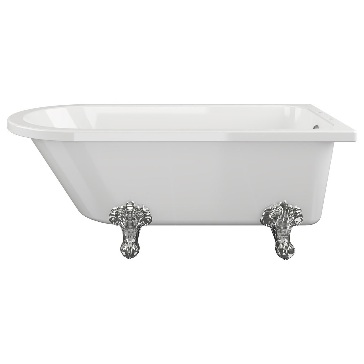 Greenville Freestanding 1700x750x650mm 2TH Corner Bath w/Feet