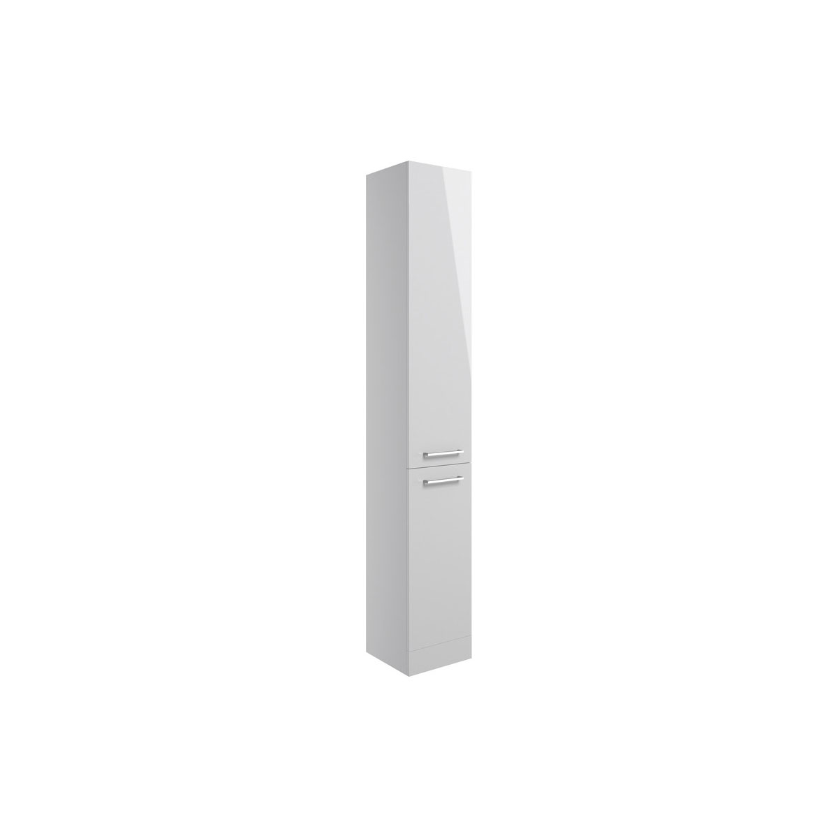 Turton 350mm Floor Standing 2 Door Tall Unit - Grey Gloss