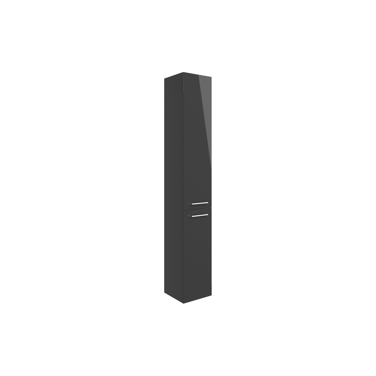 Turton 350mm Floor Standing 2 Door Tall Unit - Anthracite Gloss