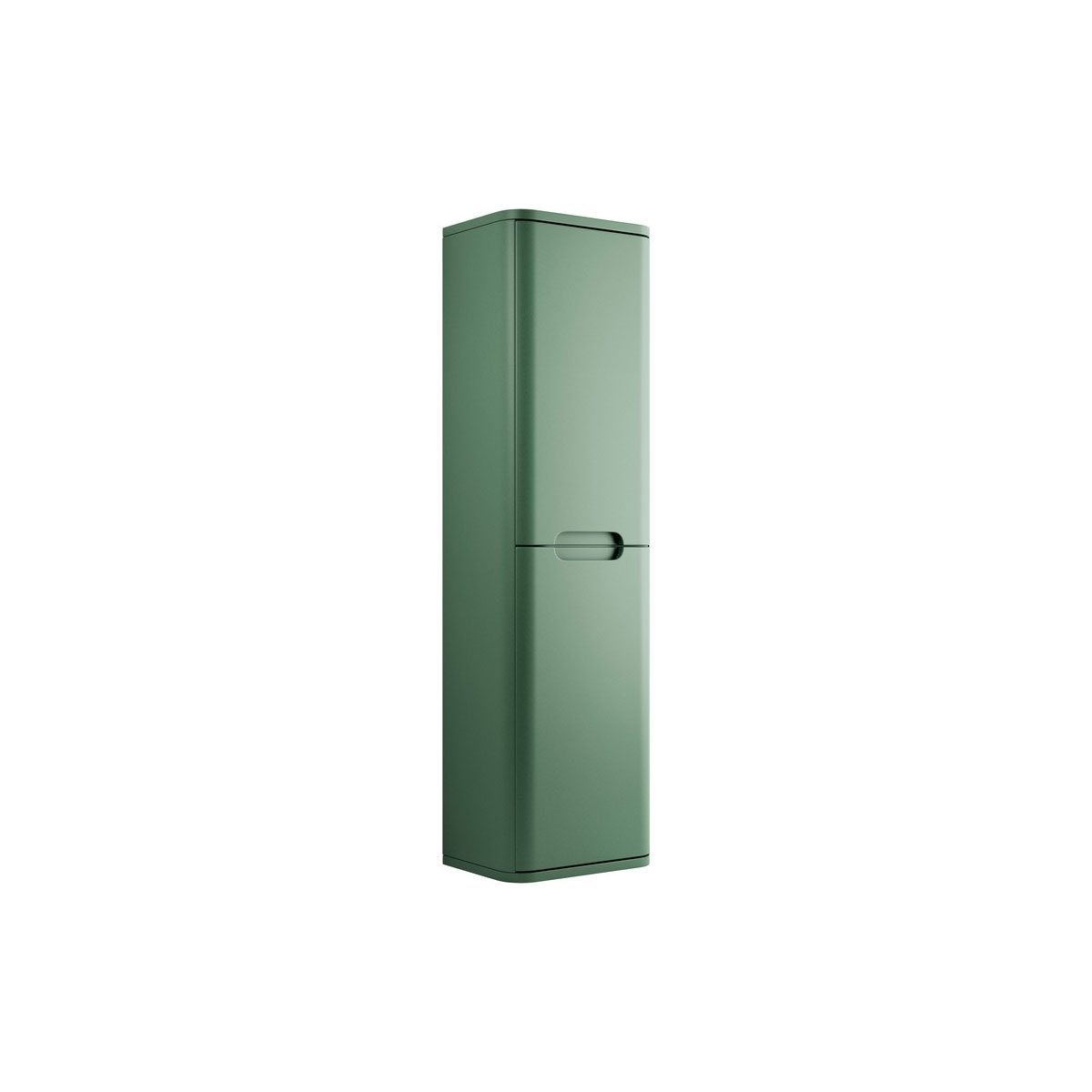 Freedom 350mm 2 Door Wall Hung Tall Unit - Matt Sage Green