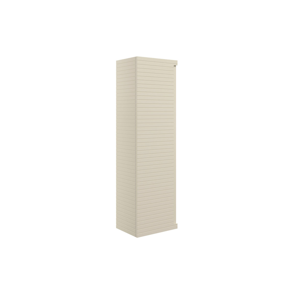 Springfield 350mm Wall Hung 1 Door Tall Unit - Matt Cotton