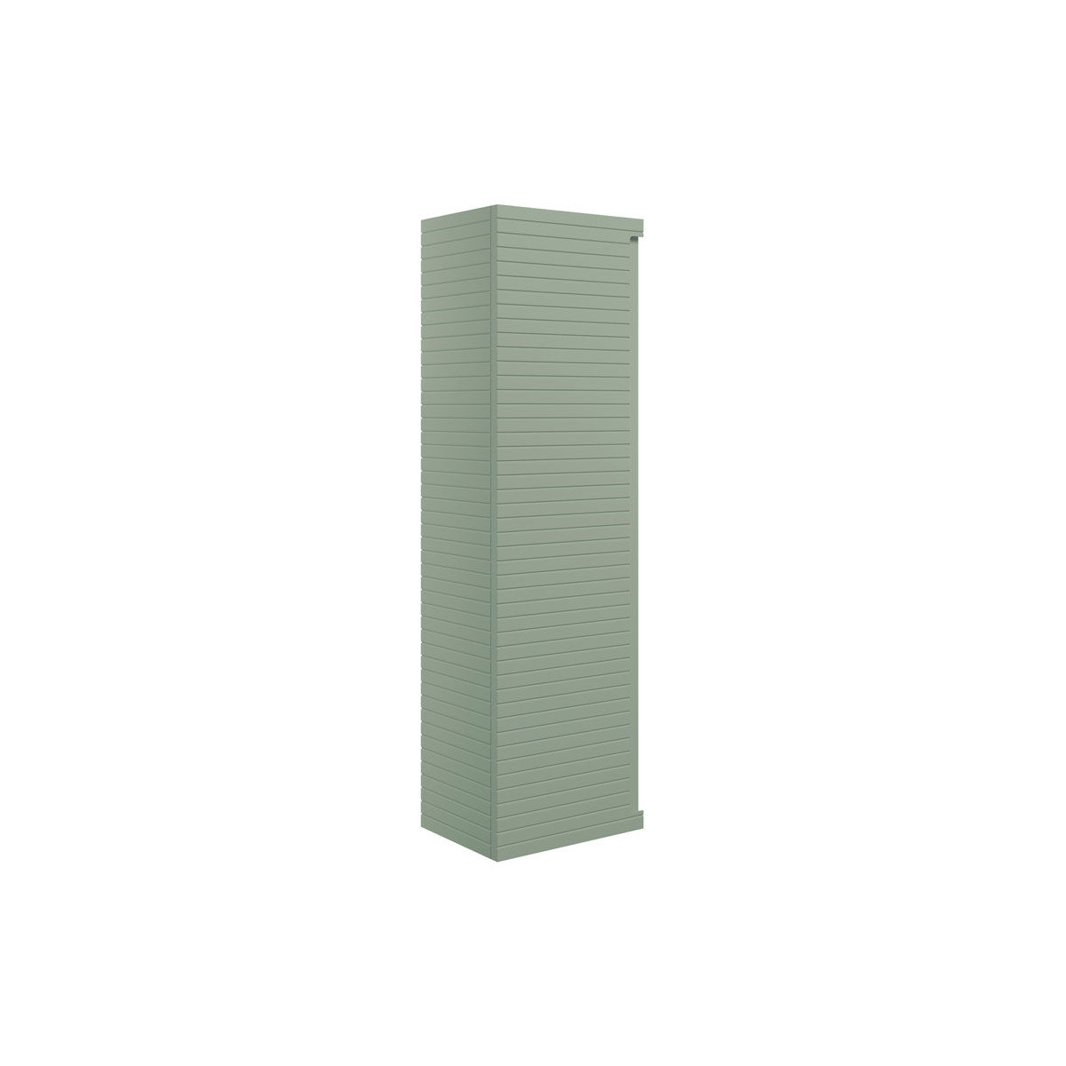 Springfield 350mm Wall Hung 1 Door Tall Unit - Matt Willow Green