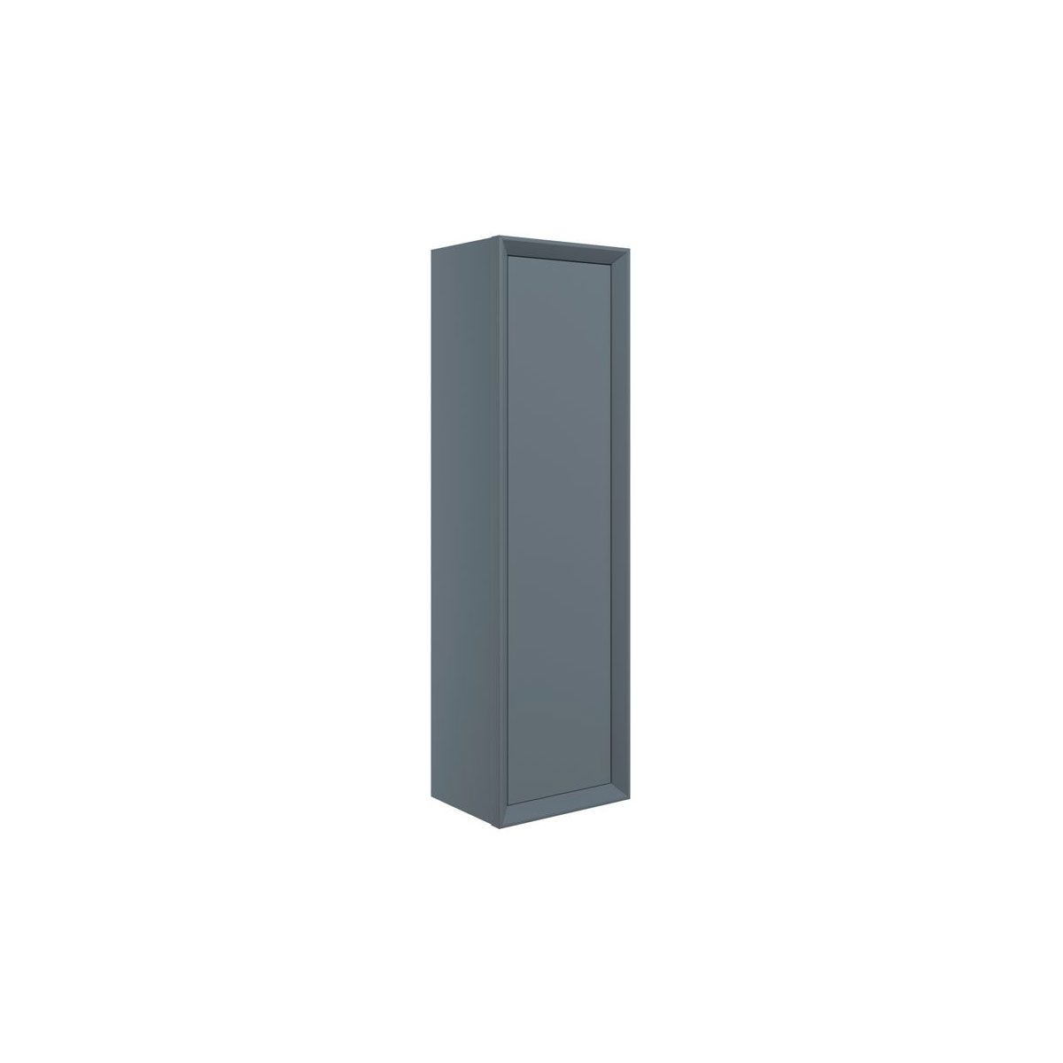 Ember 345mm Wall Hung 1 Door Tall Unit - Matt Storm Blue