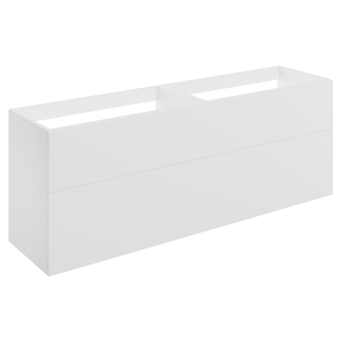 Hadleigh 1180mm Wall Hung 4 Drawer Basin Unit (No Top) - Matt White