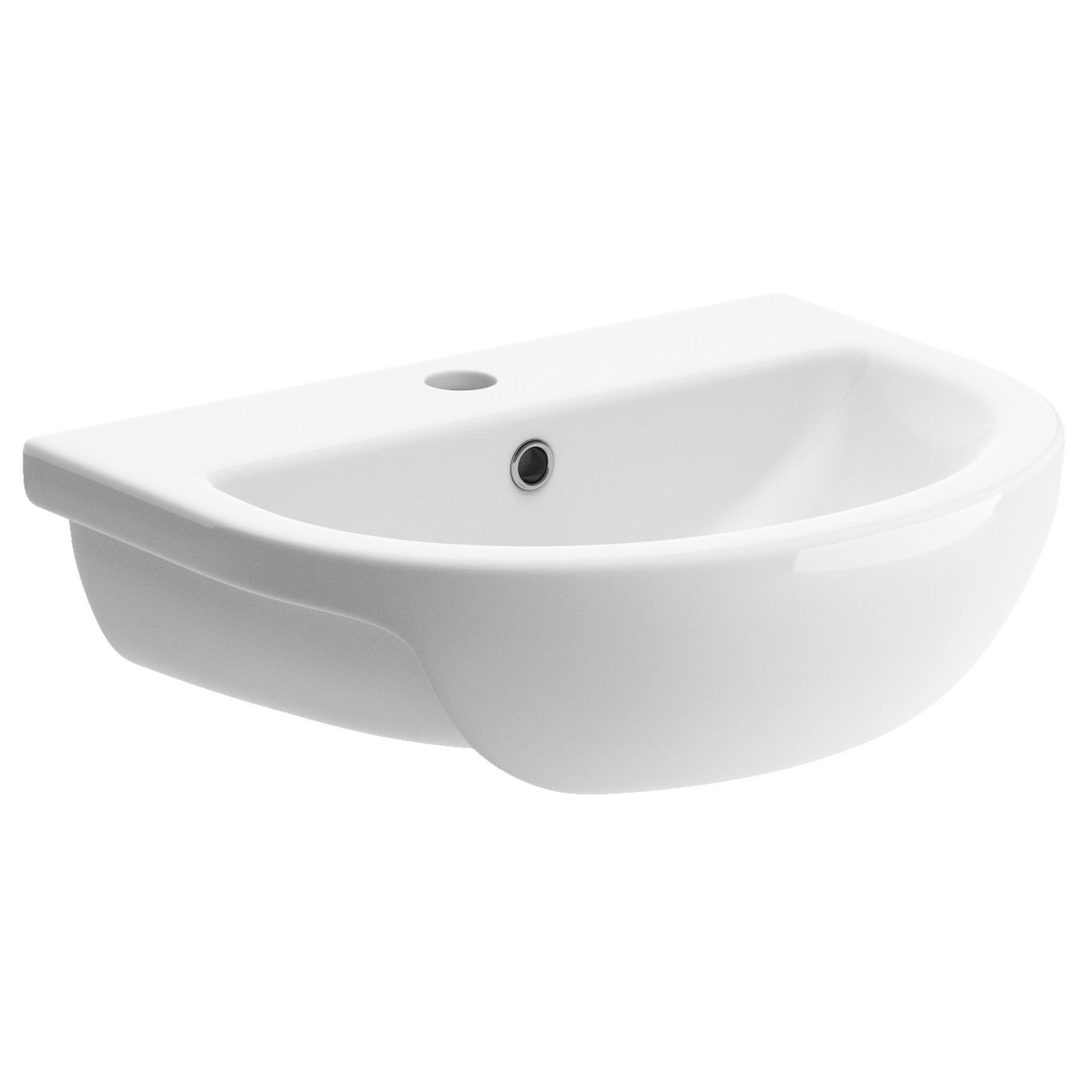 Series11 500x390mm 1TH Semi Recessed Basin