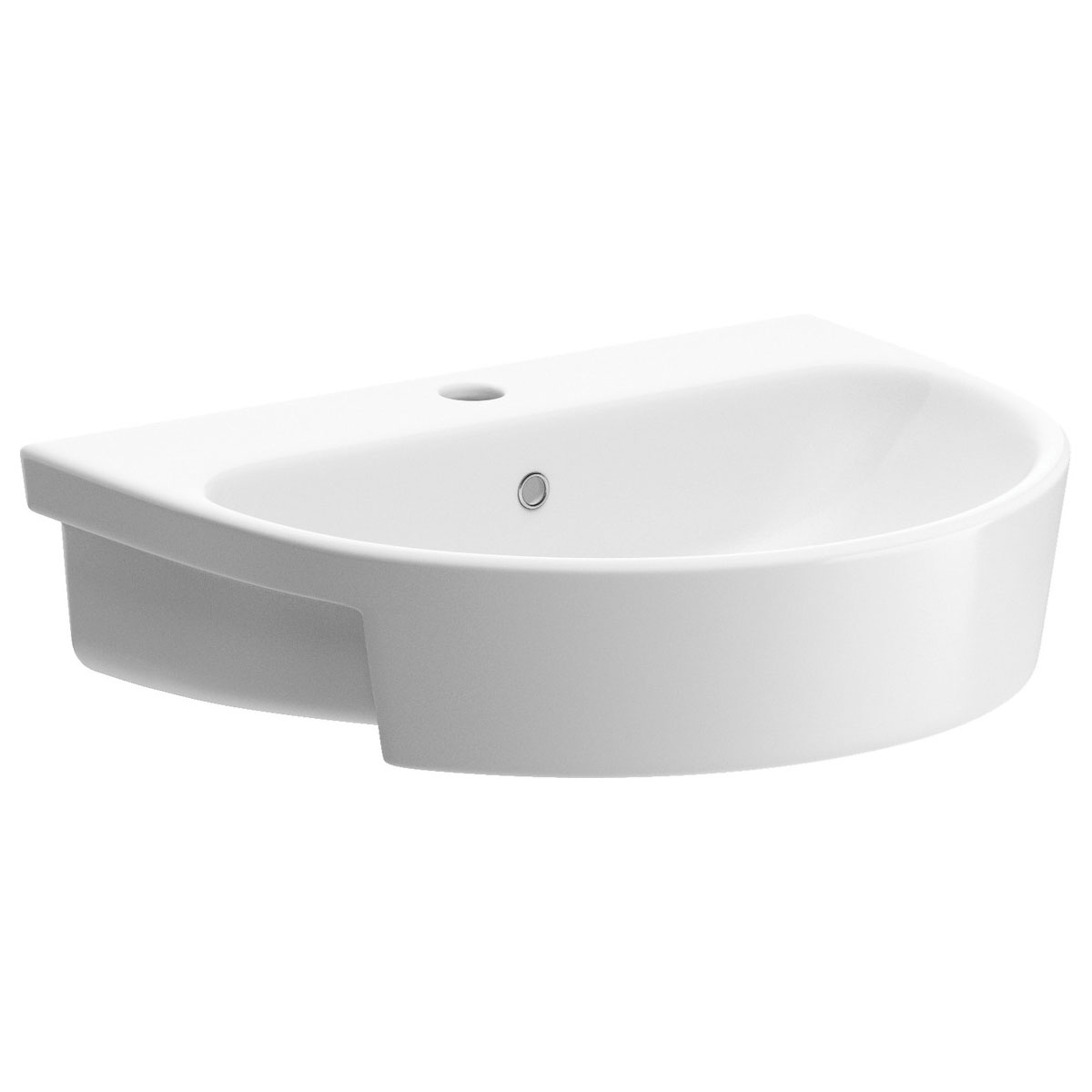Series7 555x435mm 1TH Semi Recessed Basin